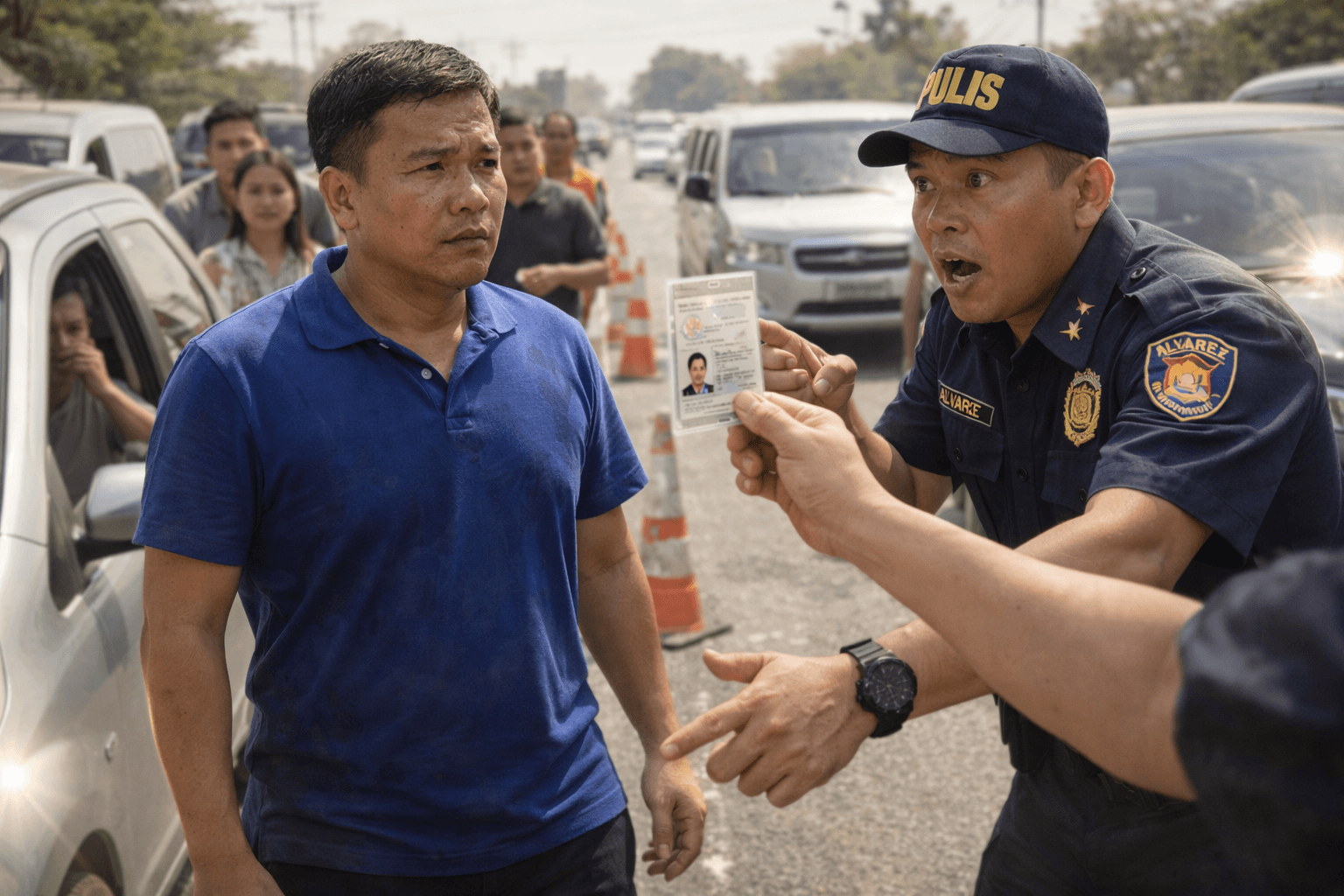 Pinagpila ng pulis ang lalaki sa init—pero nang makita ang ID… rescuer ...